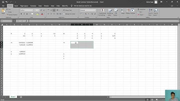 cara menyelesaikan sistem persamaan linear menggunakan invers matriks pada aplikasi Excel
