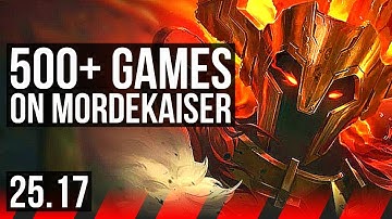 MORDEKAISER vs AMBESSA (TOP) | 500+ games | KR Master | 25.17