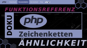 Zeichenketten - ÄHNLICHKEIT similar_text,  soundex,  metaphone [PHP Doku - Funktionsreferernz]