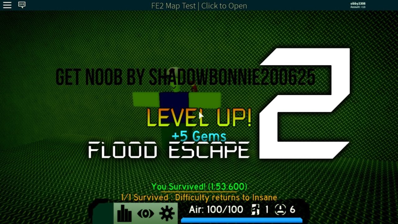 Fe2 Map Test Get Noob By Shadowbonnie200625 Crazy Solo Youtube - roblox fe2 map test pooping medium crazy youtube