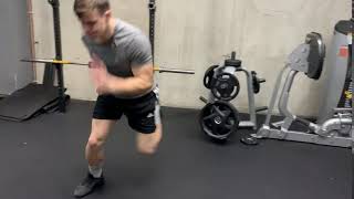 Single leg lateral hops continuous