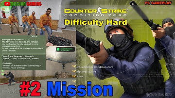 COUNTER STRIKE CONDITION ZERO, 2 MISSION : HOSTAGE RESCUE, KILL ENEMY WITH A SUBMACHINEGUN