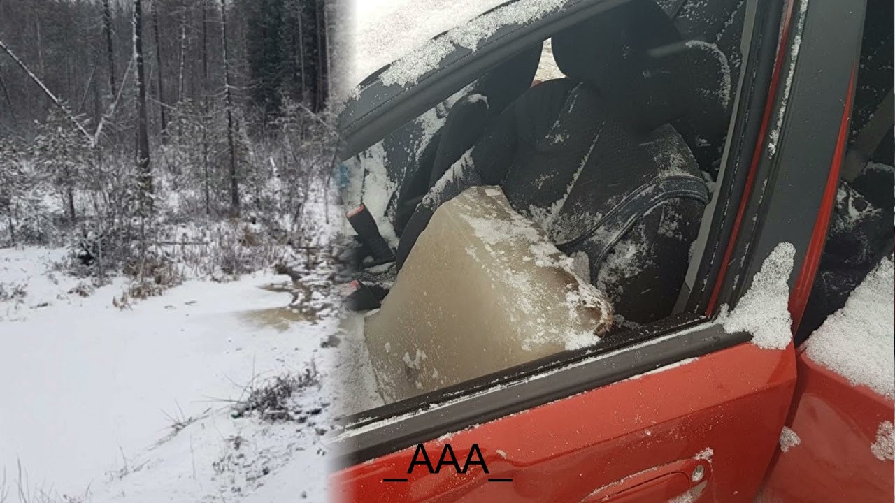 Утонули в машине