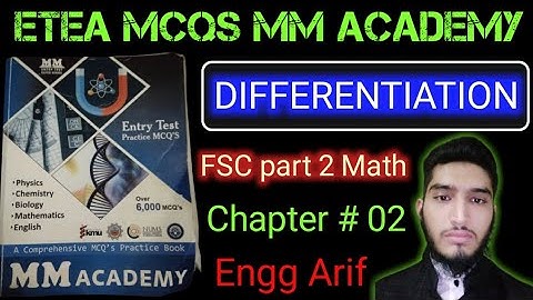 ETEA mcqs | MM academy series | Differentiation | chapter # 02 | FSC part 2 mathematics