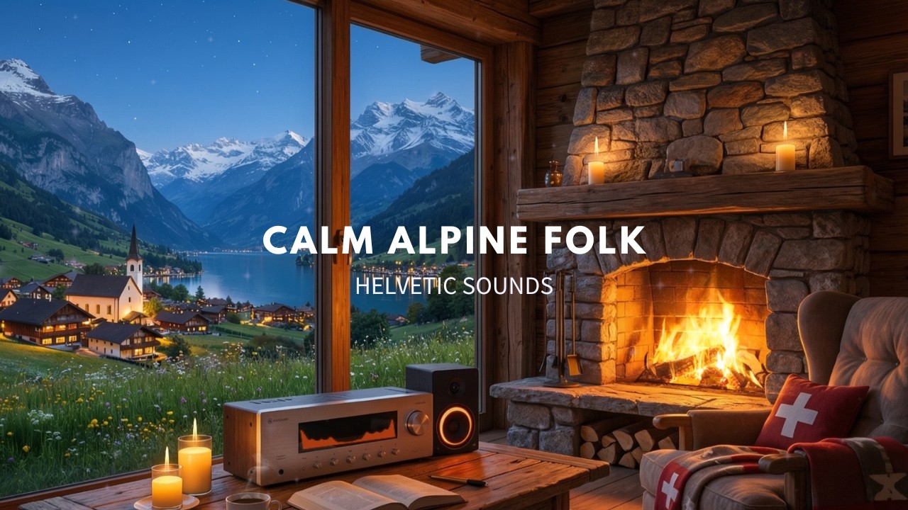 Relaxing Swiss Alpine Folk Music with Stunning Mountain Landscape Views ...