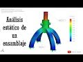 Análisis estático de un ensamblaje | Simulación | SolidWorks Simulation