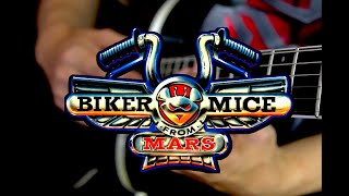 Video thumbnail of "Biker Mice From Mars Intro Theme Song Guitar Cover (Instrumental Extended) TV Metal"