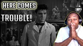 (FIRST TIME HEARING) Elvis Presley - Trouble (1958) Complete original movie scene HD🔥😱