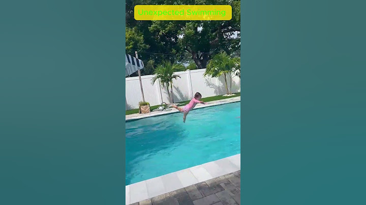 Babies Pool Plunge Highlights Unexpected Swimming Abilities #shortsvideo #funnyvideo #shorts