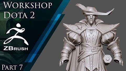 Creating set for Dota 2 with ZBrush. part 7