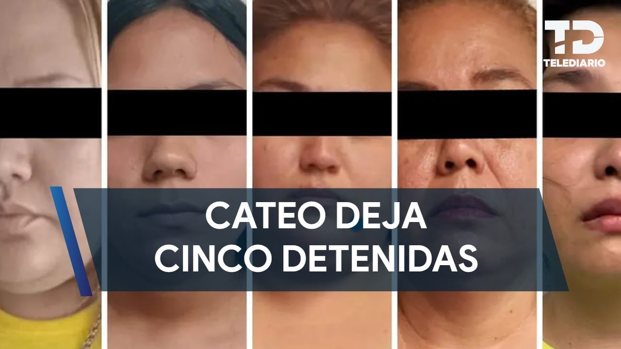 Home searches result in five women arrested with drugs and weapons in Monterrey.