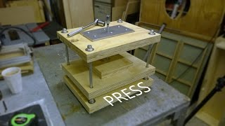 Making A Printing Press / DIY Vertical Surface Press / Clamp