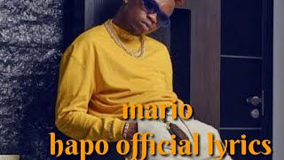 MARIOO FT R THE DJ HAPOO SONGLYRICS