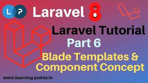 Laravel component with blade template | Laravel 8 |  Laravel tutorial | Learning Points