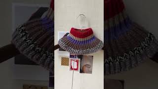 Flow Capelet Knitting Pattern in colors