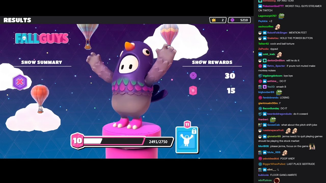 Jerma Streams [with Chat] Fall Guys (Part 2) YouTube