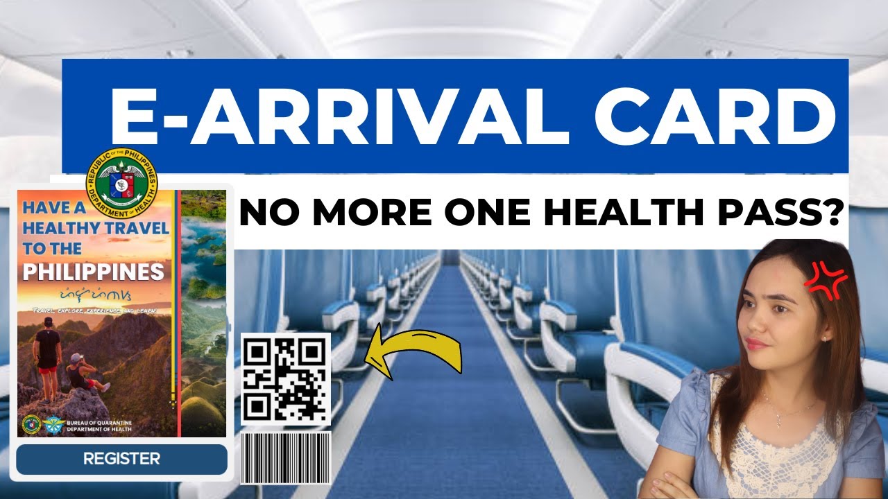 THIS IS IT! GOODBYE ONE HEALTH PASS BUT...HELLO EARRIVAL CARD! 