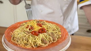 Паста (спагетти) Путанеска // Смачна паста за 5 хвилин - Юля Марковецька