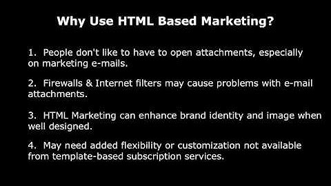 Create HTML Email - An Introduction