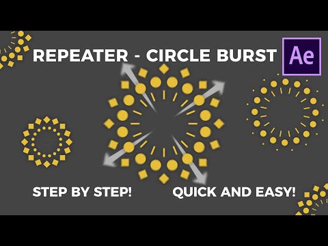 After Effects Repeater Circle Burst - Step by Step