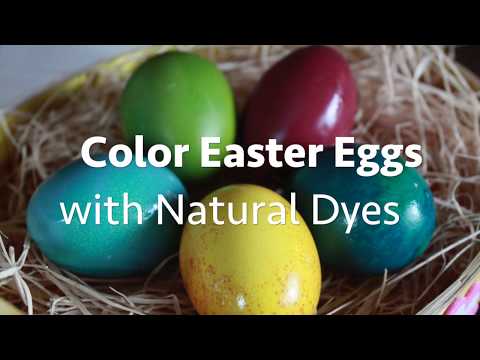 Video: Kleur Eiers Vir Paasfees Met Natuurlike Kleurstowwe