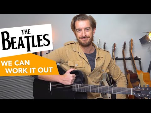 The Beatles "We Can Work It Out" guitar lesson tutorial - Fun Easy Acoustic Songs