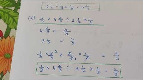 Fractions 3C Questions 5 &6 Class 7 Selina Concise Mathematics - SRIMATH