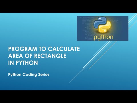 Program to calculate the area of rectangle in Python