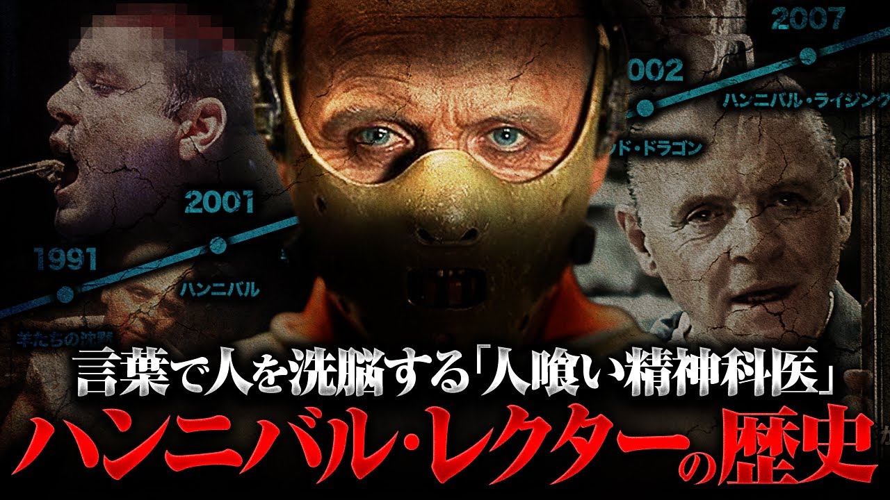 【羊たちの沈黙】25分で分かるハンニバル・レクターの歴史 / ホラー映画の歴史