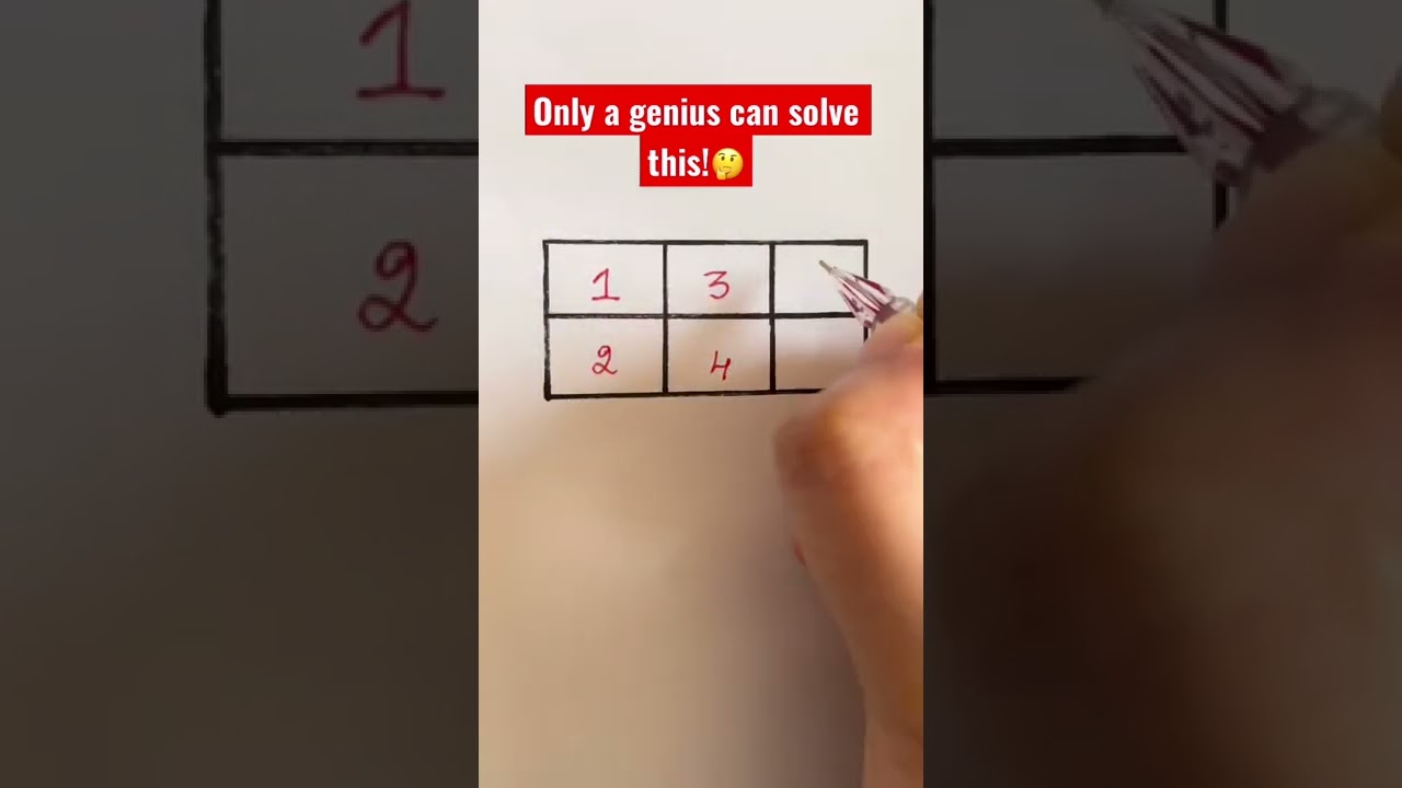 Only a genius can solve this!🤔 