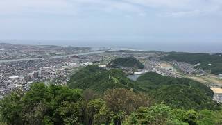鳥取城の本丸からの風景30秒 鳥取城 検索動画25 鳥取城の本丸からの風景30秒 鳥取城 検索動画 25