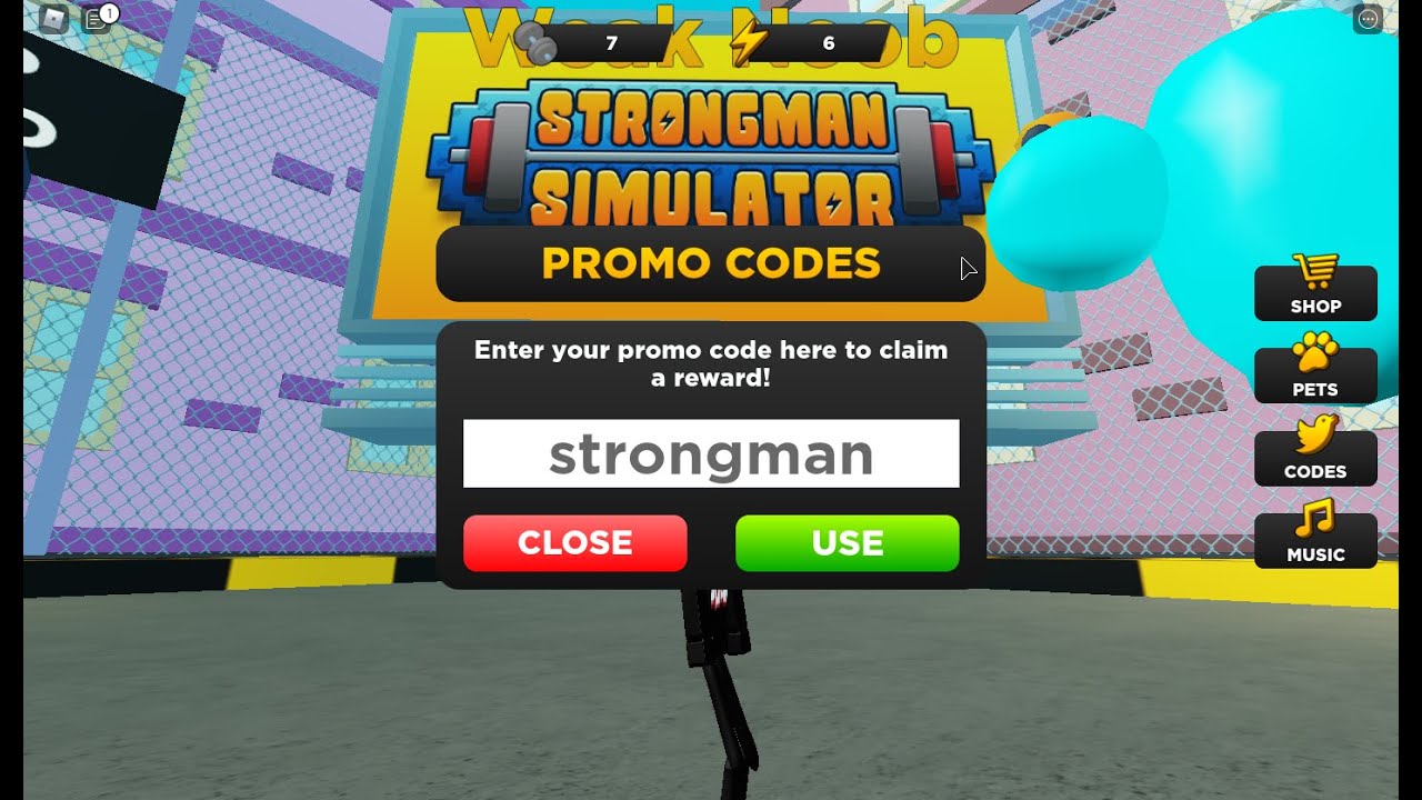 Промокод сильный симулятор. Коды на Strongman Simulator в РОБЛОКС. Промокоды стронгмен симулятор. Коды стронгмен симулятор в РОБЛОКС. Коды в РОБЛОКС симулятор Strongman Simulator.
