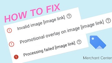 How To Fix Image-related Merchant Center Feed Errors #merchantcenter #error