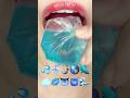ASMR BLUE EMOJI FOOD 파란 이모지 먹방 (sped up)