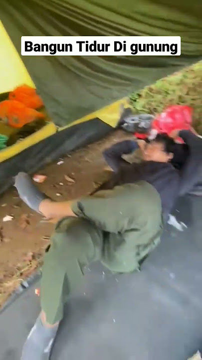 Efek Tidur Di luar tenda #shortvideo #shorts #gunung