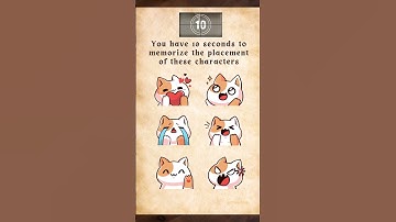 Memory Test Challenge 🤯😍 Intuition test #intuitiontest #testyourskills #braingames