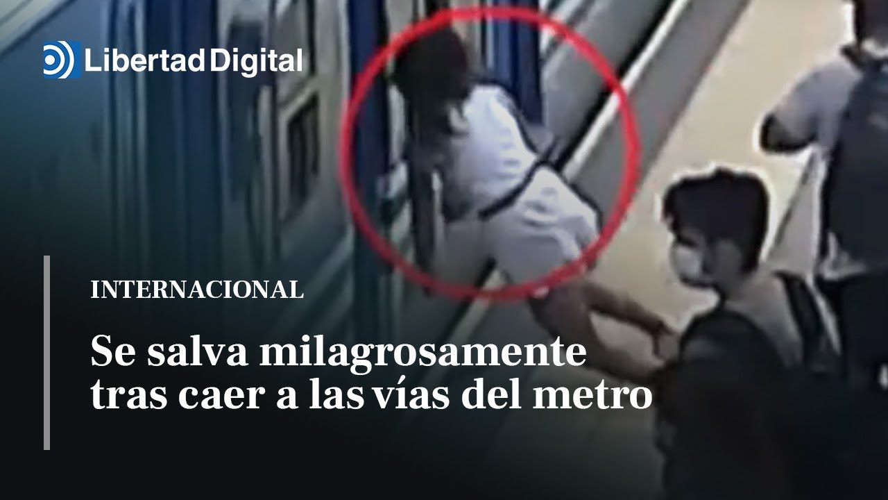 Una mujer salva milagrosamente su vida tras caer a las vías del metro ...