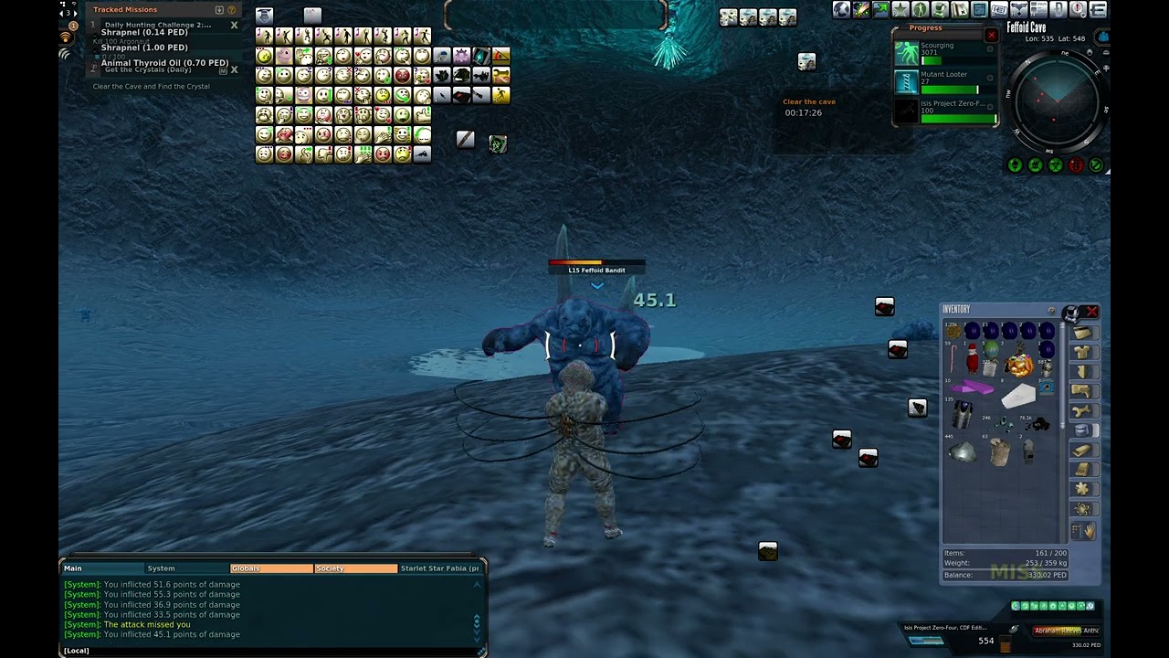 Entropia Universe Calypso Feffoid Cave (up about 4 ped)