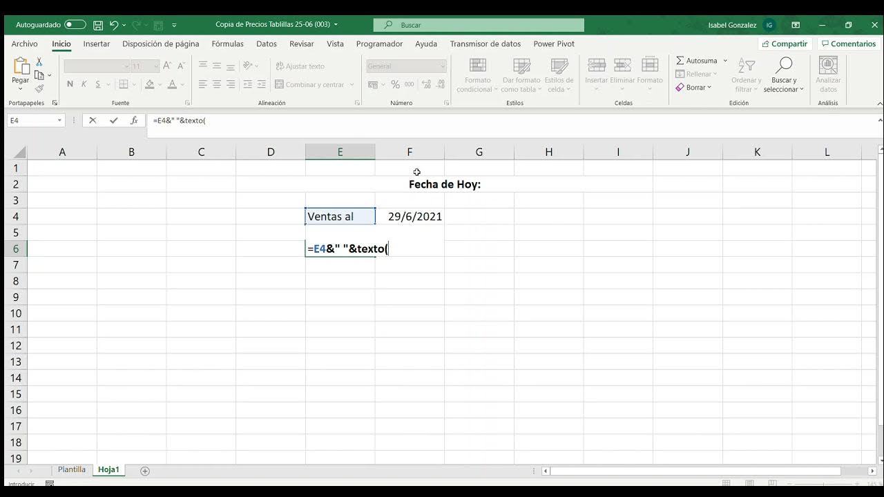 2 Concatenar Fecha y Texto - YouTube