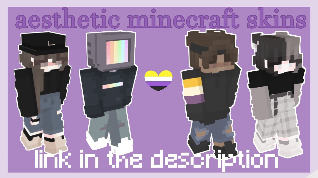 Aesthetic Cute Minecraft Skins Layout - Draw-puke