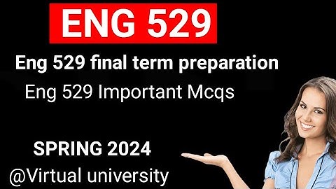 Eng 529 Final term Mcqs Spring 2024/eng529final term preparation/eng529 final term quizzes