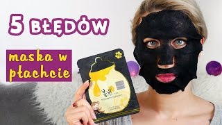 ♦ 5 błędów i sposobów na maseczkę w płachcie ♦ Agnieszka Grzelak Beauty screenshot 5