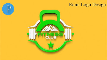 How to make/creative Gym/fitness Professional Logo Design PixelLab Tutorial @RumiSkillsinfo