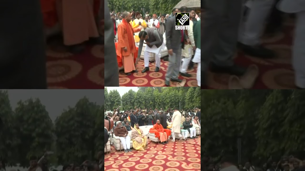 UP CM Yogi pays floral tribute to former CM Kalyan Singh on his birth anniversary in Lucknow