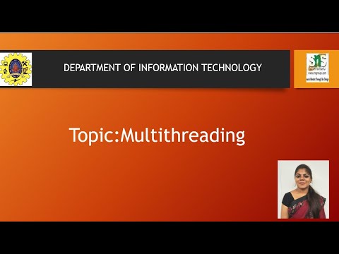 MULTI THREADING | OBJECT ORIENTED PROGRAMMING | SNS INSTITUTIONS