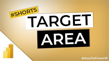 TARGET AREA for Line Chart in Power  BI #Shorts