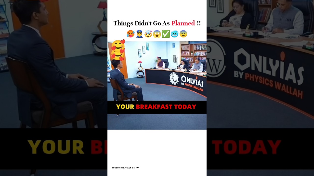 Things Didn't Go As Planned ✅👮🥶 Upsc interview 🔥 #upsc #ias #viral