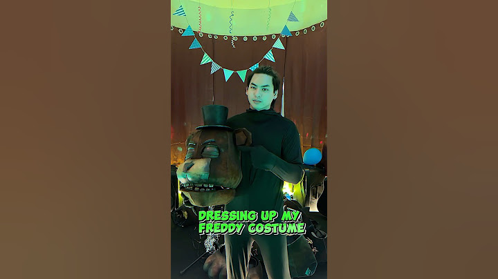 Dressing Up As FREDDY from FNAF #fnaf #fivenightsatfreddysmovie #springtrap
