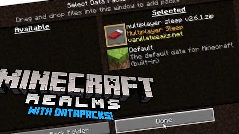 How To Add Datapacks To Minecraft Realms