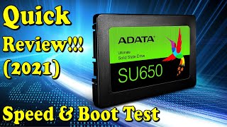 Adata SU650 Review | CrystalDiskMark & Benchmark Test (2021)